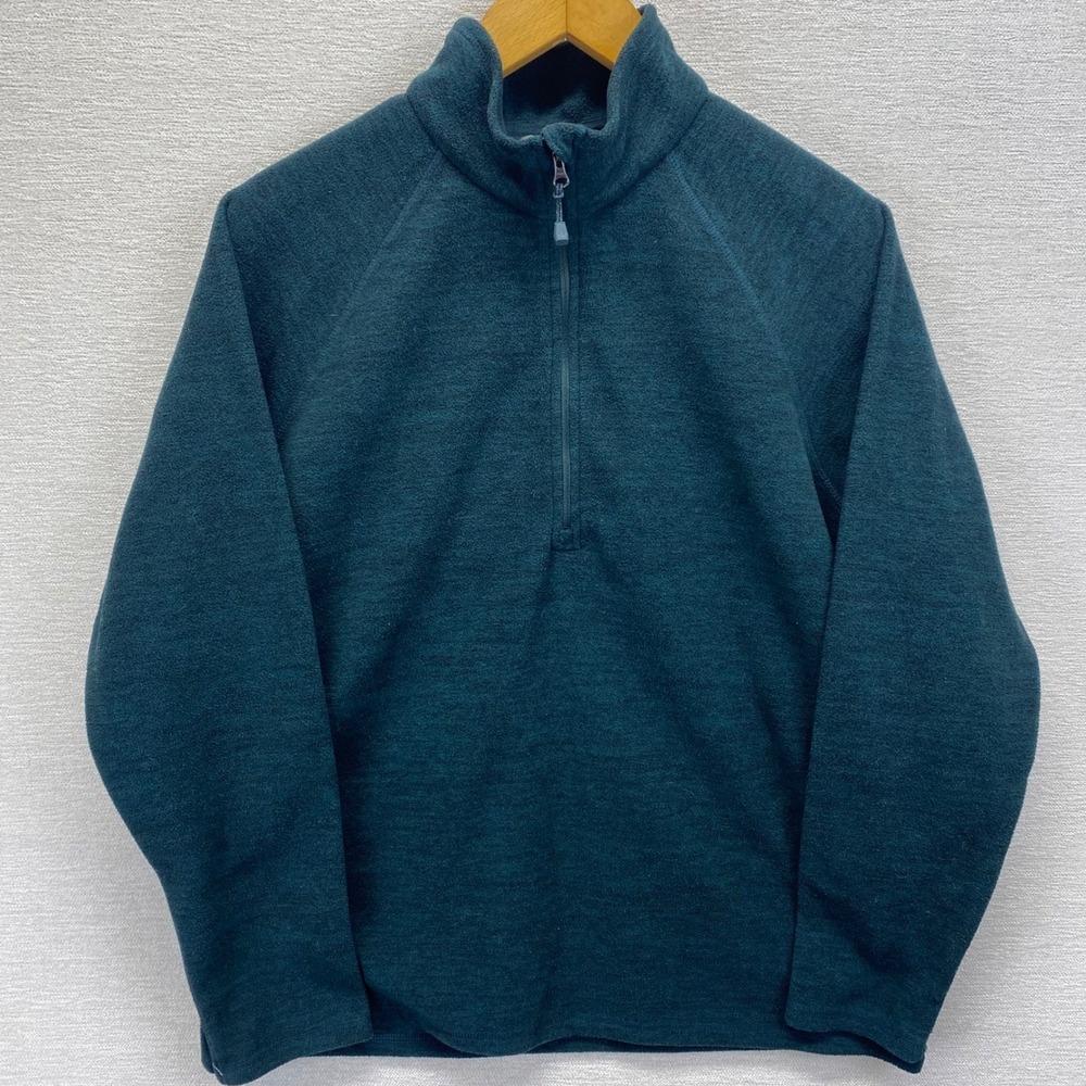 Eddie Bauer Women Evergreen Quarter Zip Pullover Fleece Sweatshirt Jacket Cozy - Picture 4 of 12